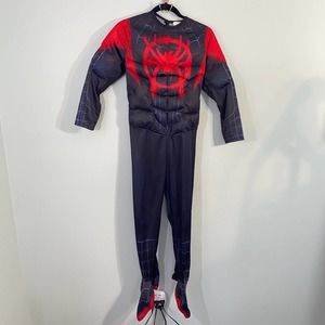 Rubies Costume Kid's Spiderman Miles Morales Full Suit Costumer Size L
